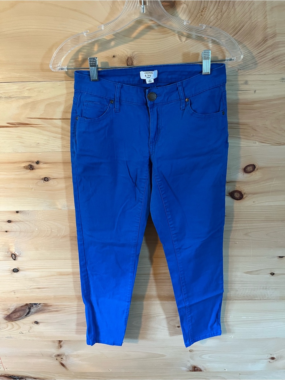 Crown & Ivy Royal Blue Women's Jeans 0P
